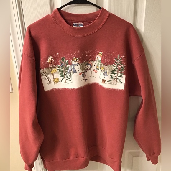 Jerzees Other - Vintage 90’s Christmas Sweatshirt Large EUC Made in USA